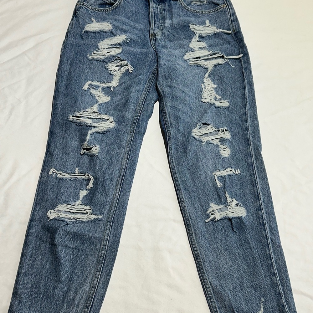 Distressed Blue Women's Jeans